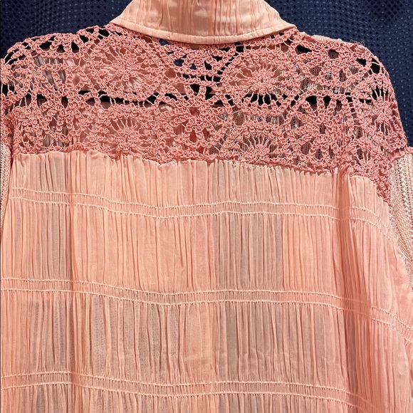 POL Peach Textured Blouse - Picture 4 of 16